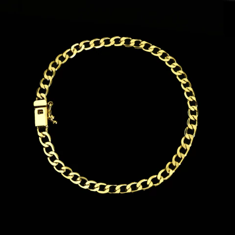 Pulseira Grumet (4mm) 19cm - Banhado a Ouro 18k