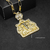 Pingente Iluminado Cravejado - 3,9x4cm - Banhado a Ouro 18K - Joias banhadas a ouro 18K | Dezoitok Joias