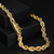 Corrente Cordão Baiano de 10mm banhada a ouro 18K com fecho detalhado.

Vendido e entregue por Dezoitok Joias.
