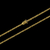 Corrente Grumet Lacraia Fecho Especial Nossa Senhora (4,5mm) - 60cm ou 70cm - Banhado a Ouro 18K