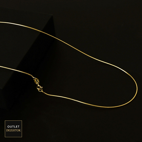 Corrente Rabo de Rato (1mm) 70cm - Banhado a Ouro 18k