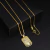 Corrente Veneziana (1mm) - 60cm + Pingente Medalha Escultura de Jesus - 2x1,5cm - Banhado a Ouro 18K - comprar online