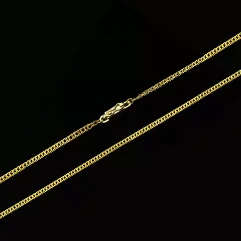 Corrente Grumet Dupla (3mm) - 50cm ou 60cm - Banhado a Ouro 18K