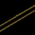 Corrente Grumet Dupla (3mm) - 50cm, 60cm ou 70cm - Banhado a Ouro 18K