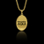 Pingente Oval Moldura 2 Personalize - 3,5x2,5cm - Banhado a Ouro 18K