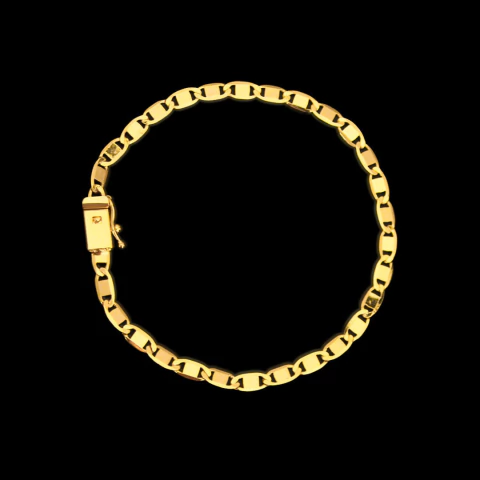 Pulseira Piastrini (4mm) - 19cm ou 21cm - Banhado a Ouro 18K - comprar online