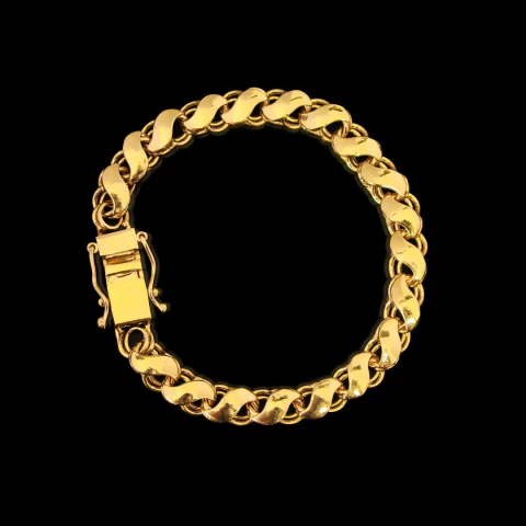Pulseira Friso S (8mm) - 21cm - Banhado a Ouro 18K - comprar online