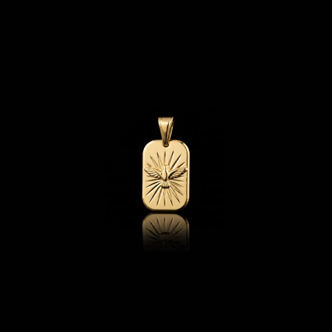 Pingente Pomba da Paz - 2x1,5cm - Banhado a Ouro 18K