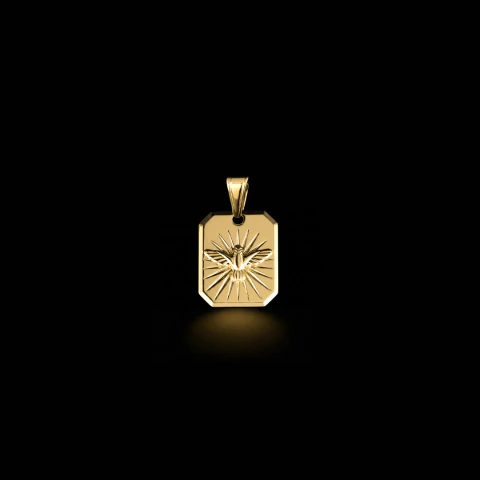 Pingente Pomba da Paz - 1,9x1,2cm 1g - Banhado a Ouro 18K