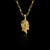 PINGENTE JESUS PERFIL BANHADO A OURO 18K DA MARCA DEZOITOK JOIAS