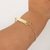 Pulseira Infantil Plaquinha Personalizável Menina - Banhado a Ouro 18K - loja online