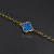 Corrente Trevo Mini Azul - 60cm - Banhado a Ouro 18K na internet