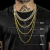 Corrente Elo Cadeado Duplo (4mm) - 60cm ou 70cm - Banhado a Ouro 18K - Joias banhadas a ouro 18K | Dezoitok Joias