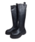 Bota negra caña alta - comprar online