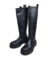 Bota negra caña alta