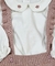 Cj. Bebê Jardineira e Body Vintage Flower - Pima e Tricot Rosa na internet