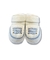Sapatinho Bebê Sport - Tricot - Branco com Azul - comprar online
