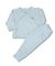 Cj. Cardigan Azul - Algodão Pima - Teddy Bear- 02 peças
