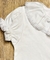 Blusa Gola Babado Renda- Manga curta - 100% Pima - Branca - comprar online