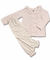 Pijama Infantil Longo - Calça e Blusa - Jardim de Flores - 100% Algodão Tanguis Peruano - Rosa
