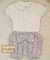 Shorts Bebê Tricot Laço- Lavanda - comprar online