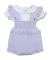 Conjunto Bebê Romper e Body - Babado Escalope Lavanda - Algodão Pima + Tricot na internet