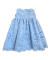 Vestido Infantil Ana - Laise Azul - 100% Algodão - Little Bloom - Roupas e Pijamas para Bebês e Crianças