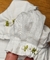 Pimpão Bebê -Branco Gola Bordado Rococo - Little Bloom - Roupas e Pijamas para Bebês e Crianças