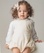 Jardineira Bebê - 100% Pima - Vichy Areia - Little Bloom - Roupas e Pijamas para Bebês e Crianças