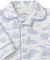 Pijama macacão Bebê Clássico - Algodão Pima - Toile de Jouy Holanda - Vivo Azul - comprar online