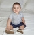 Polo Infantil - Manga curta - 100% Algodão Pima - Cinza Mescla - comprar online