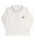 Polo Infantil- Manga Longa - 100% Pima- Branco