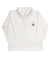 Polo Infantil- Manga Longa - 100% Pima- Branco - comprar online