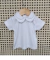 Blusa Gola Dupla- Manga curta - 100% Pima - Branca - comprar online