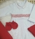 Macacão Bebê - Casinha de Abelha Bordado Vermelho- 100% Algodão 3 pcs - comprar online