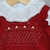 Conjunto Saída Maternidade Sofia - Vermelha - Tricot 100% Algodão - Bordada - 2 peças na internet