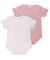 Kit Body Bebê - Algodão Pima - Picueta Rosa - Manga Curta - 02 peças - comprar online