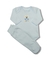 Pijaminha Bebê - 100% Pima - Little Bear Azul- Manga longa