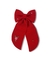 Laço longo Linho Vermelho G - Bordado Manual - 1 Rosa