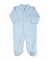 Macacão Bebê c/ pé - Algodão Pima - Texturizado Jacquard Azul