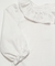 Blusa Gola Babado- Manga longa - 100% Pima - Branca - comprar online