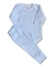 Pijaminha Bebê - 100% Pima - Vichy Azul- Manga longa