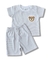 Pijama Curto - 100% Pima - Vichy Cinza Teddy Bear