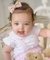 Cj. Bebê Jardineira e Body - 100% Pima - Vichy Rosa - comprar online