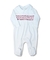 Macacão Bebê - 100% Pima- Casinha de Abelha - Branco com Vermelho