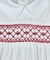 Macacão Bebê - 100% Pima- Casinha de Abelha - Branco com Vermelho - comprar online