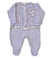 Cj. Jardineira e Cardigan Bebê - Joana - Tricot - Lilás - 02 peças