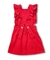 Vestido Jardineira Infantil- Stacy - Linho Vermelho na internet