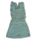 Vestido Jardineira Infantil- Stacy - Linho Verde Folha