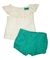 Cj. Batinha e short - Bordado - Laise